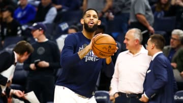 Allen Crabbe earlier during the 2019-20 season with the Timberwolves