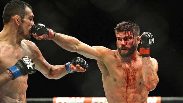 Josh Thomson was left a bloody mess after being dominated by Tony Ferguson.