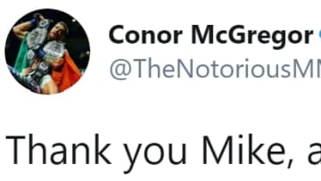 Conor McGregor responding to Mike Tyson, and saying that he will defeated Floyd Mayweather in a rematch