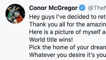 Conor McGregor is hanging it up once again