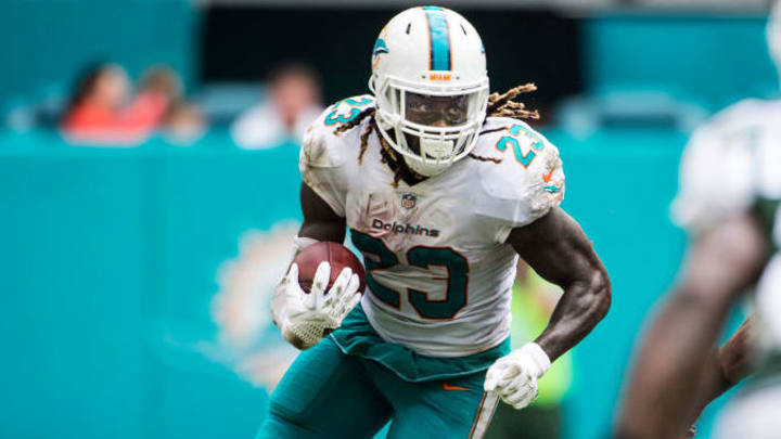 Jay Ajayi had one strong season with Miami, before demanding a trade in 2017.
