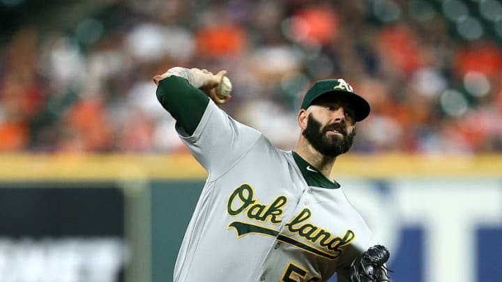 Oakland Athletics pitcher Mike Fiers
